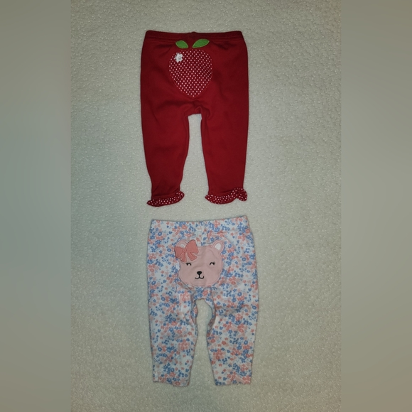 10 Piece Baby Girl Clothes Size 3 Months 6 Pants 2 Shorts 2 Tops - Picture 5 of 12